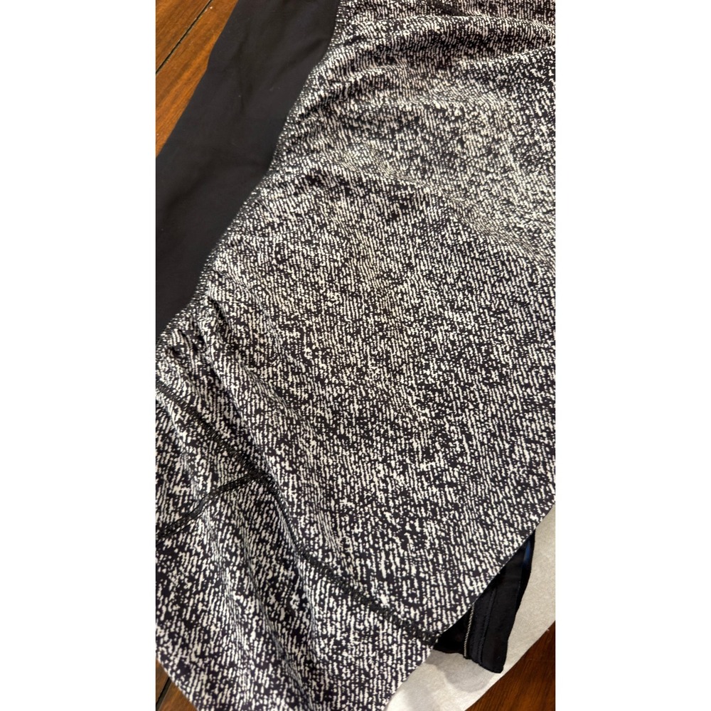 Lululemon Pace Rival Skirt Black White Static Print Athletic Skort Women Size 4 - Picture 8 of 14